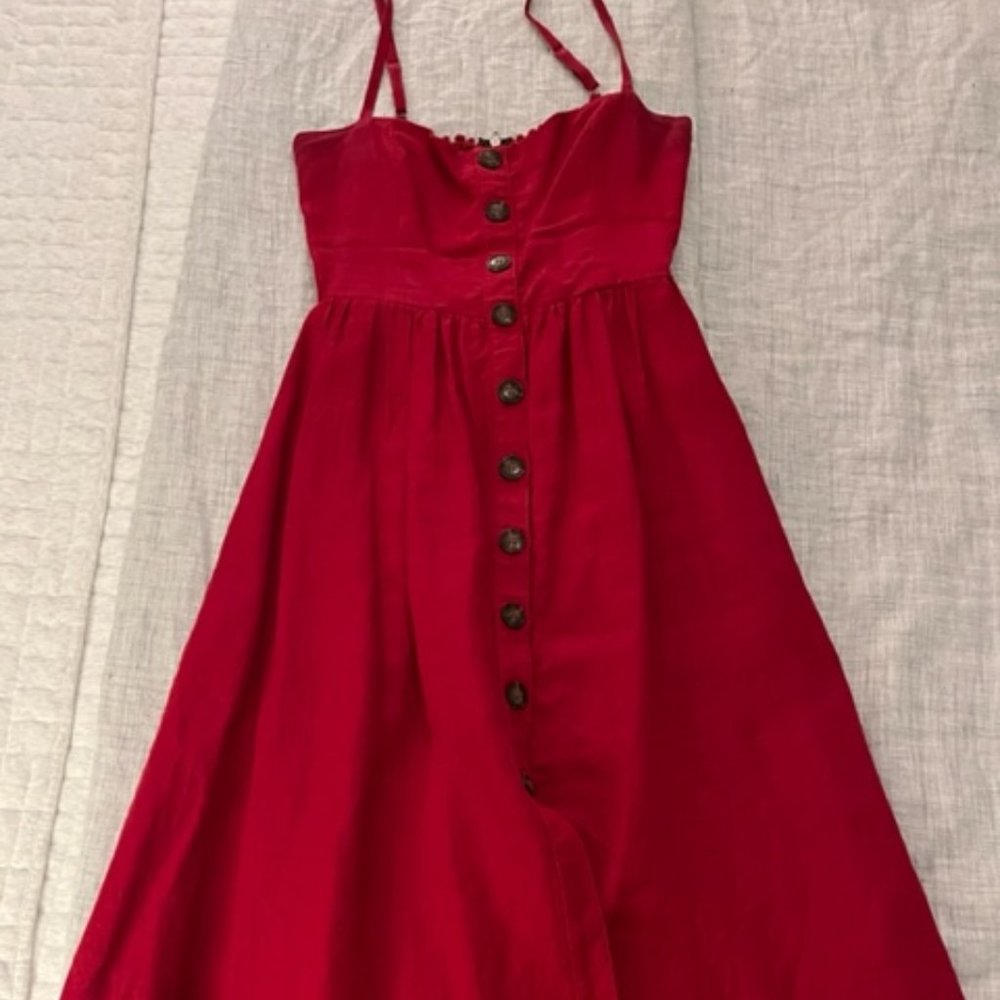 Reformation Linen Midi Dress